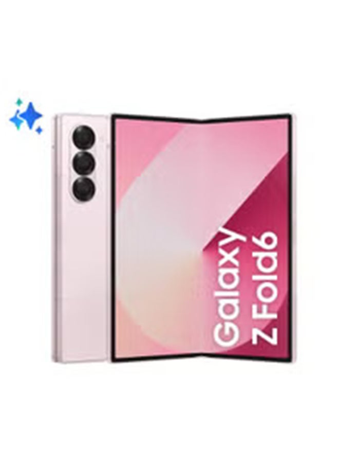 سامسونج هاتف Galaxy Z Fold 6 ثنائي الشريحة، باللون الوردي، وذاكرة الوصول العشوائي (RAM) سعة 12 جيجابايت، وذاكرة تخزين داخلية 256 جيجابايت، يدعم تقنية 5G - الإصدار العالمي  - Image 1