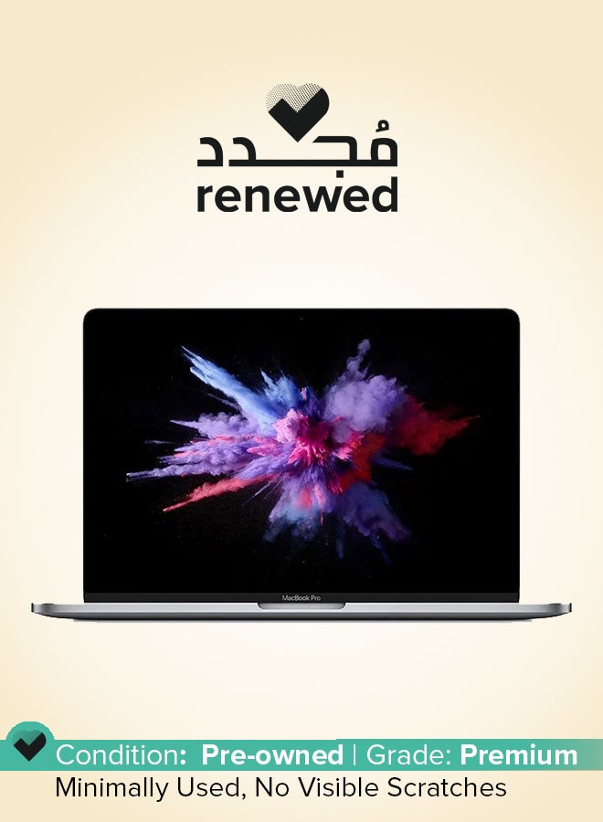 Apple - Renewed - Macbook Pro (2019) A2159 Laptop With 13.3-Inch Display,,Intel Core i7 Processor/9th Gen/16GB RAM/512GB SSD/1.5GB Integrated Graphics With Touch Bar English Space Grey - Image 1