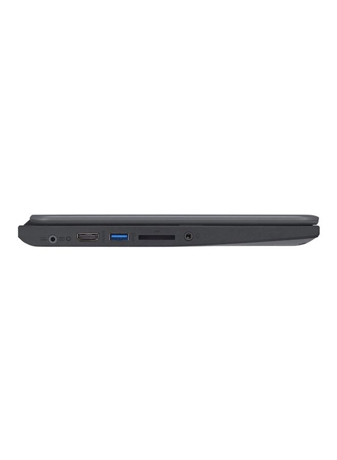 أيسر - تم تجديده - Chromebook C731 بشاشة مقاس 11.6 بوصة، ومعالج Intel Celeron N3060 ثنائي النواة بسرعة 1.6 جيجا هرتز/ذاكرة وصول عشوائي سعة 4 جيجابايت/eMMC سعة 16 جيجابايت/نظام تشغيل Chrome/بطاقة رسومات Intel HD 400 - Image 1