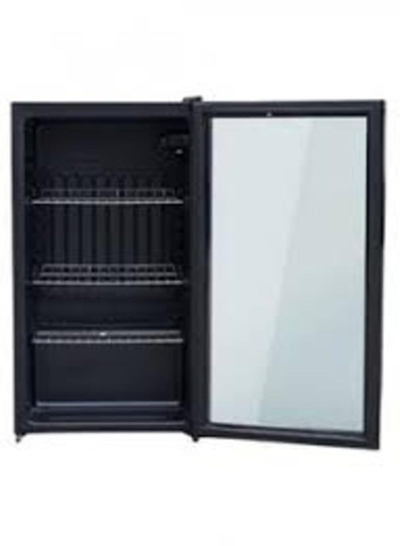 دانسات ثلاجة عرض زجاجية بباب 90 لتر باللون الأسود - Image 2