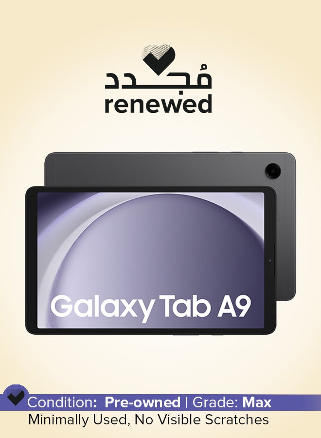 Samsung Renewed - Galaxy Tab A9 Graphite 4GB RAM 64GB LTE - Middle East Version - Image 1