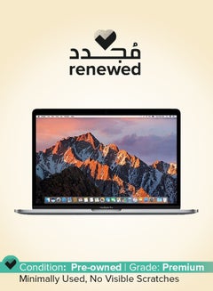 تم تجديده - كمبيوتر محمول Macbook Pro A1706 (2017) بشاشة مقاس 13.3 بوصة، ومعالج Intel Core i7/الجيل السابع/ذاكرة وصول عشوائي سعة 16 جيجابايت/محرك أقراص SSD سعة 512 جيجابايت/سعة 1.5 جيجابايت، وبطاقة رسومات Intel Iris Plus مع شريط لمس