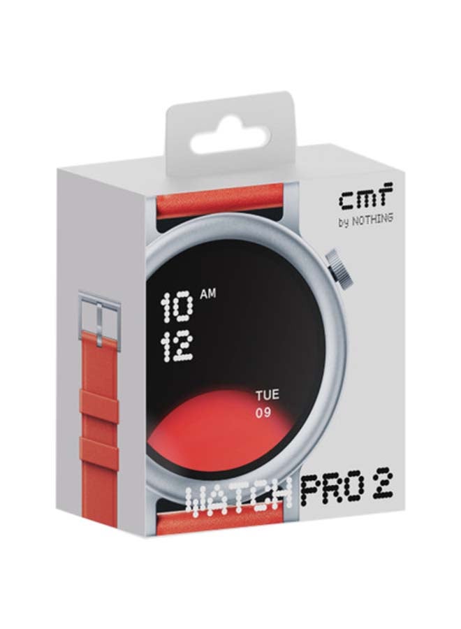 cmf by NOTHING - Watch Pro 2, 1.32" AMOLED Display, Built-in multi-system GPS, 120 Sports Modes, Smart Sleep Algorithm, Bluetooth calling with AI noise reduction, MENA Version Orange - Image 1