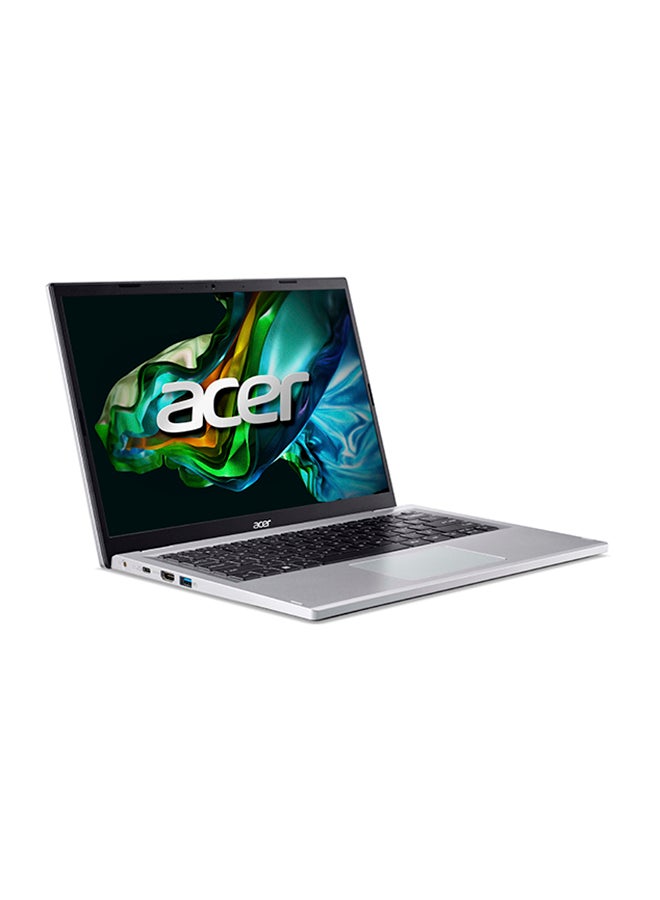 Acer Aspire 3 A314 Laptop with 14-Inch WUXGA IPS SlimBezel Display, AMD Ryzen 7-5700U Octa Core Upto 4.3GHz/16GB DDR4 RAM/512GB SSD Storage/AMD Radeon Graphics/Windows 11 Home English/Arabic Silver English/Arabic Silver - Image 2