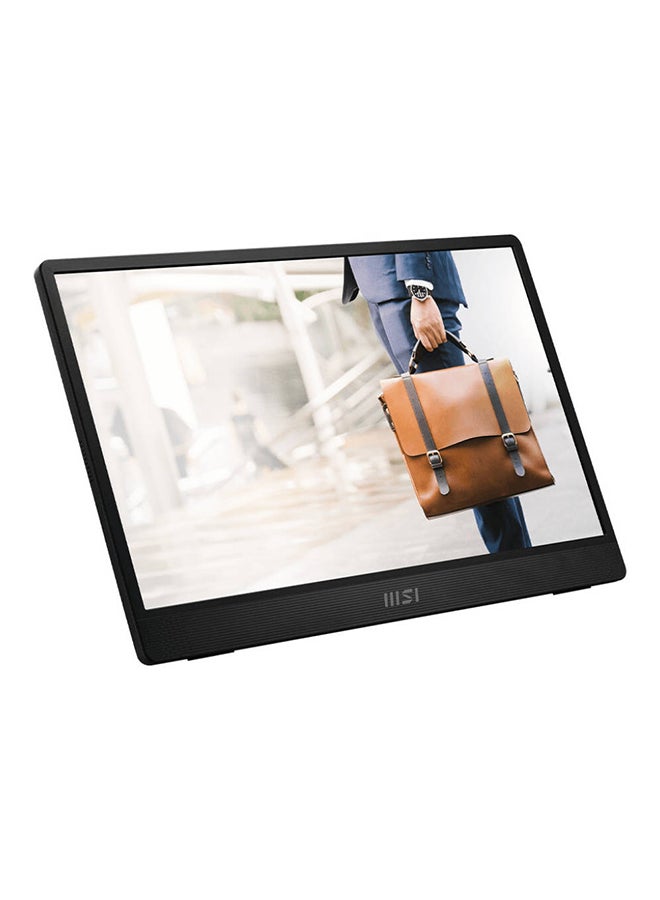 MSI - 16 inch PRO MP161 E2 Portable Monitor, FHD IPS Display, 60Hz Refresh Rate, 4ms (GtG) Response Time, 16.7m Display Colors, 2x 1.5W Built-In Speakers, PRO-MP161-E2 Black - Image 1