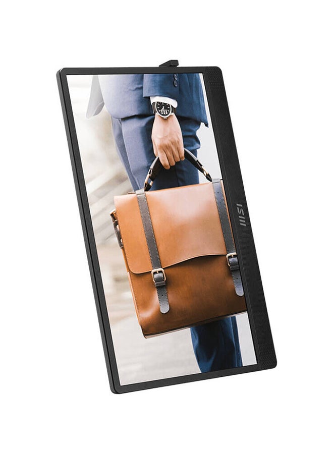 MSI - 16 inch PRO MP161 E2 Portable Monitor, FHD IPS Display, 60Hz Refresh Rate, 4ms (GtG) Response Time, 16.7m Display Colors, 2x 1.5W Built-In Speakers, PRO-MP161-E2 Black - Image 1