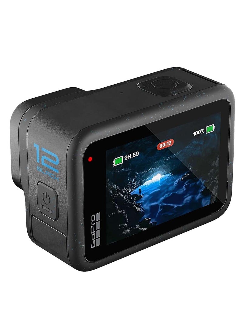 GoPro - HERO12 Black - Waterproof Action Camera with 5.3K60 Ultra HD Video, 27MP Photos, HDR, 1/1.9" Image Sensor, Live Streaming, Webcam, Stabilization official GoPro KSA Version - Image 1