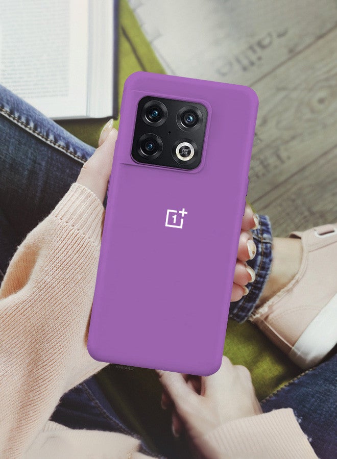 MARGOUN (for OnePlus 10 Pro) 2 Pack Case and Screen Protector Soft Slim Protective Case Scratch and Bump Resistant Cover Purple  - Image 3