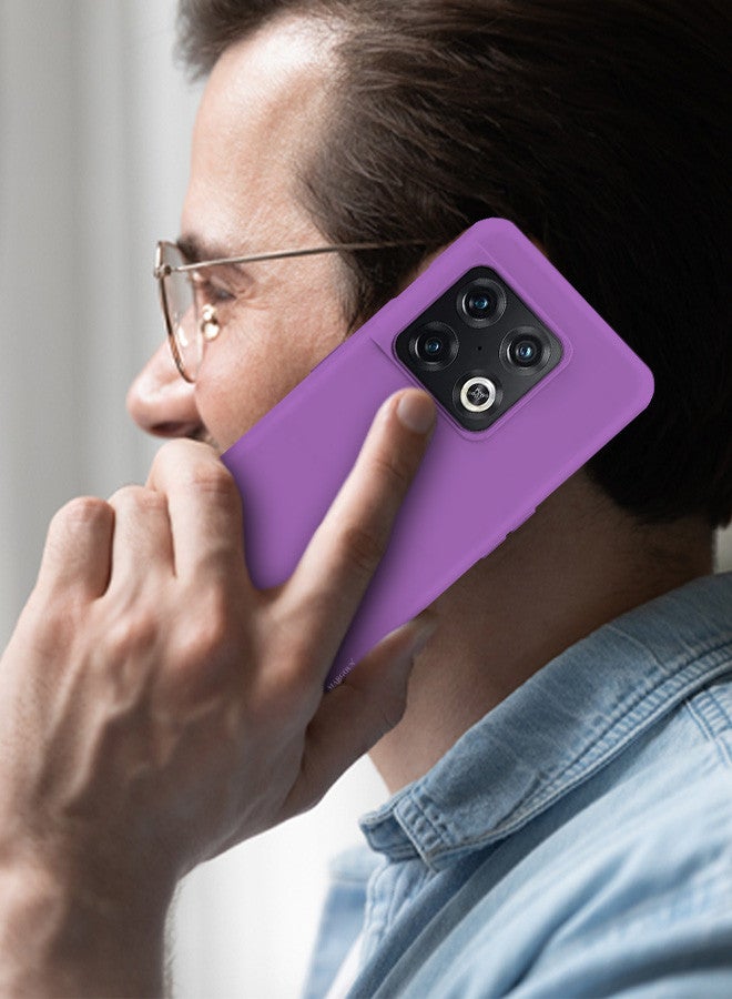 MARGOUN (for OnePlus 10 Pro) 2 Pack Case and Screen Protector Soft Slim Protective Case Scratch and Bump Resistant Cover Purple  - Image 4