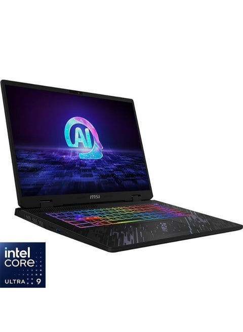 Pulse 17 Gaming Laptop With 17.3 Inch 240Hz Display, Intel Core Ultra 9 185H Processor/32GB RAM/1TB SSD/NVIDIA GeForce RTX 4070 Graphics/Windows 11 Home English/Arabic Black
