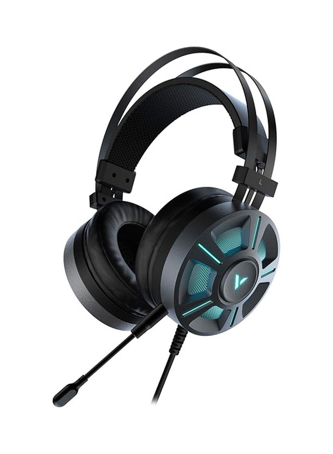 Rapoo Vpro VH510 Wired Gaming Headset 7.1 Channel USB Surround Sound Breathing LED Backlight Headphone with Microphone - 18641 Black - Image 1