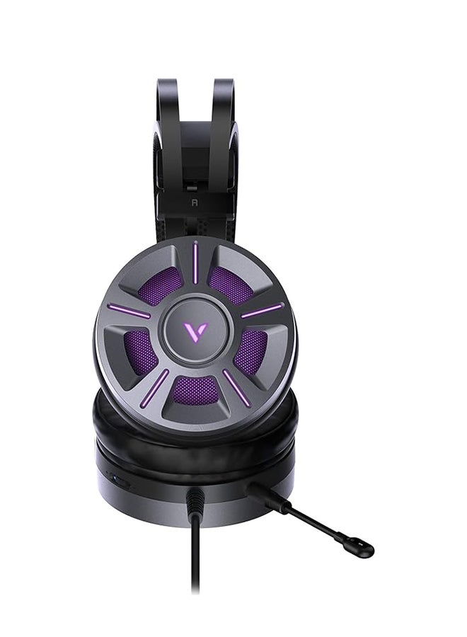 Rapoo Vpro VH510 Wired Gaming Headset 7.1 Channel USB Surround Sound Breathing LED Backlight Headphone with Microphone - 18641 Black - Image 3