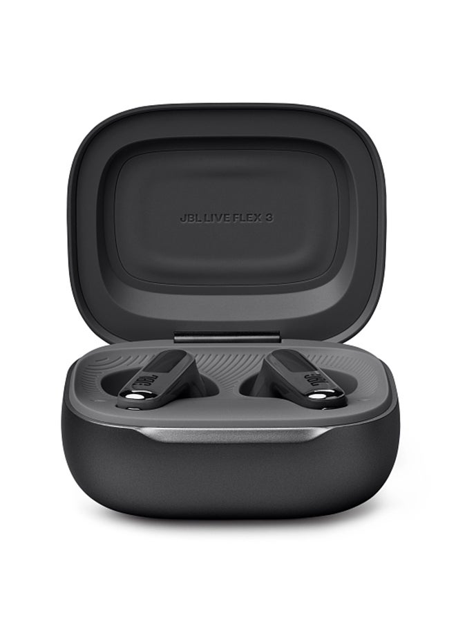JBL - Live Flex 3 True Wireless Noise Cancelling Open-Stick Earbuds Black - Image 1