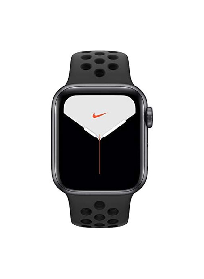 ابل  Renewed - Watch Nike Series 5 GPS + Cellular, 40mm Space Gray Aluminium Case With Anthracite/Black Sport Band Grey - Image 2