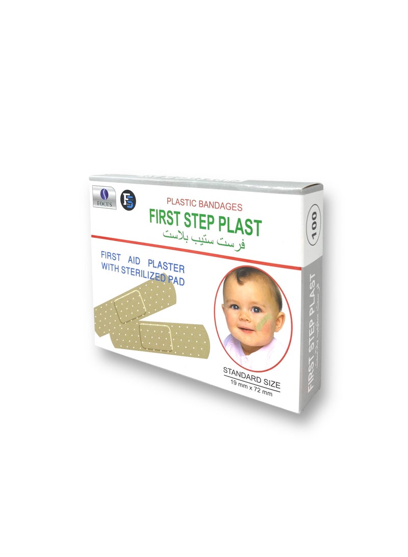 First Step Bandages Standard 100 Pcs 