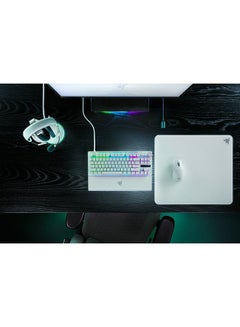 RAZER Huntsman V3 Pro TKL Mechanical Gaming Keyboard, Analog Optical Switch Gen-2, Doubleshot PBT Keycaps, N-key Rollover w/ Anti-ghosting, Detachable Type C, ENG-US Layout, RZ03-04981700-R3M1 White  - Image 1