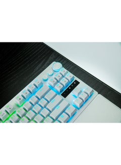 RAZER Huntsman V3 Pro TKL Mechanical Gaming Keyboard, Analog Optical Switch Gen-2, Doubleshot PBT Keycaps, N-key Rollover w/ Anti-ghosting, Detachable Type C, ENG-US Layout, RZ03-04981700-R3M1 White  - Image 3