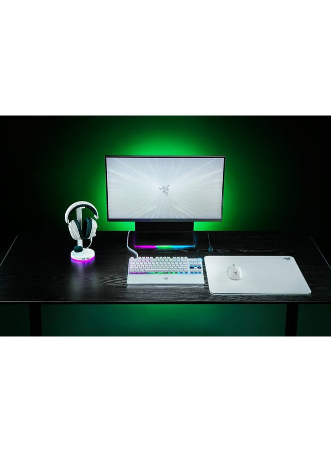 RAZER Huntsman V3 Pro TKL Mechanical Gaming Keyboard, Analog Optical Switch Gen-2, Doubleshot PBT Keycaps, N-key Rollover w/ Anti-ghosting, Detachable Type C, ENG-US Layout, RZ03-04981700-R3M1 White  - Image 4