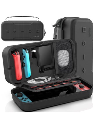 Switch OLED Carrying Case Compatible with Nintendo Switch/OLED Model, Portable Switch Travel Carry Case Fit for Joy-Con and Adapter, Hard Shell Protective Switch Pouch Case with 20 Games - pnsku/N70092645V/45/_/1720771390/3838da18-19c6-442f-93ba-9965ba9e8d17