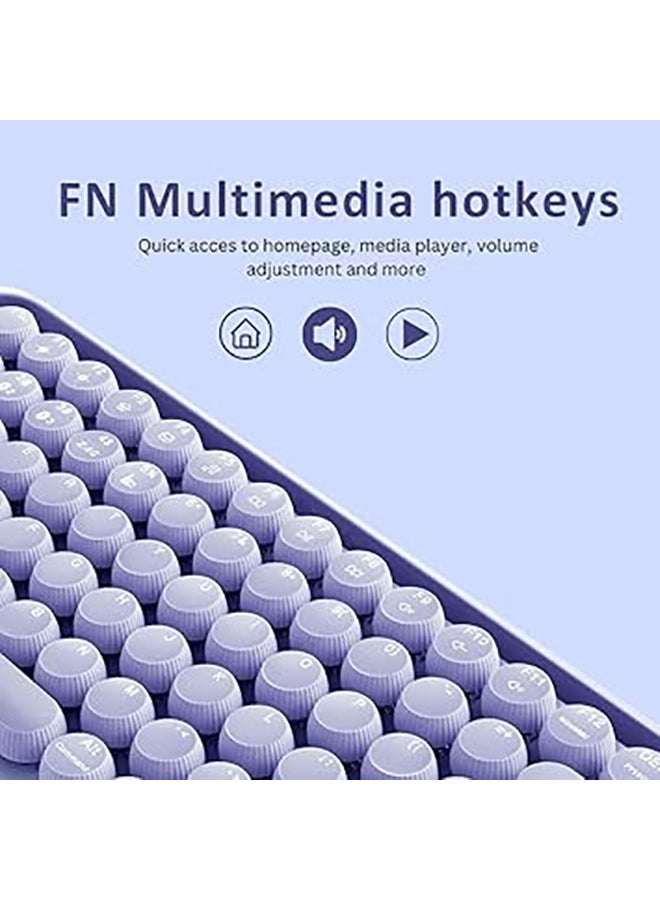 رابو لوحة مفاتيح ميكانيكية لاسلكية متعددة الأوضاع Ralemo Pre5 مع إضاءة خلفية (BT 4.0/BT 5.0/2.4G) توصيل ما يصل إلى 4 أجهزة، واجهة USB-C قابلة لإعادة الشحن | Dot Keycap، مفاتيح تشغيل الوسائط المتعددة - Image 5