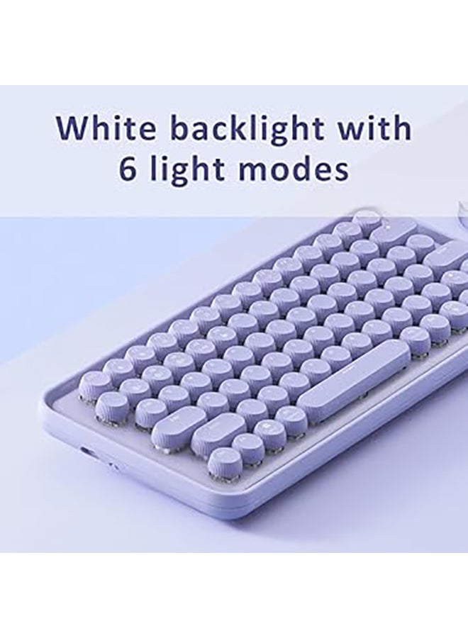 رابو لوحة مفاتيح ميكانيكية لاسلكية متعددة الأوضاع Ralemo Pre5 مع إضاءة خلفية (BT 4.0/BT 5.0/2.4G) توصيل ما يصل إلى 4 أجهزة، واجهة USB-C قابلة لإعادة الشحن | Dot Keycap، مفاتيح تشغيل الوسائط المتعددة - Image 3