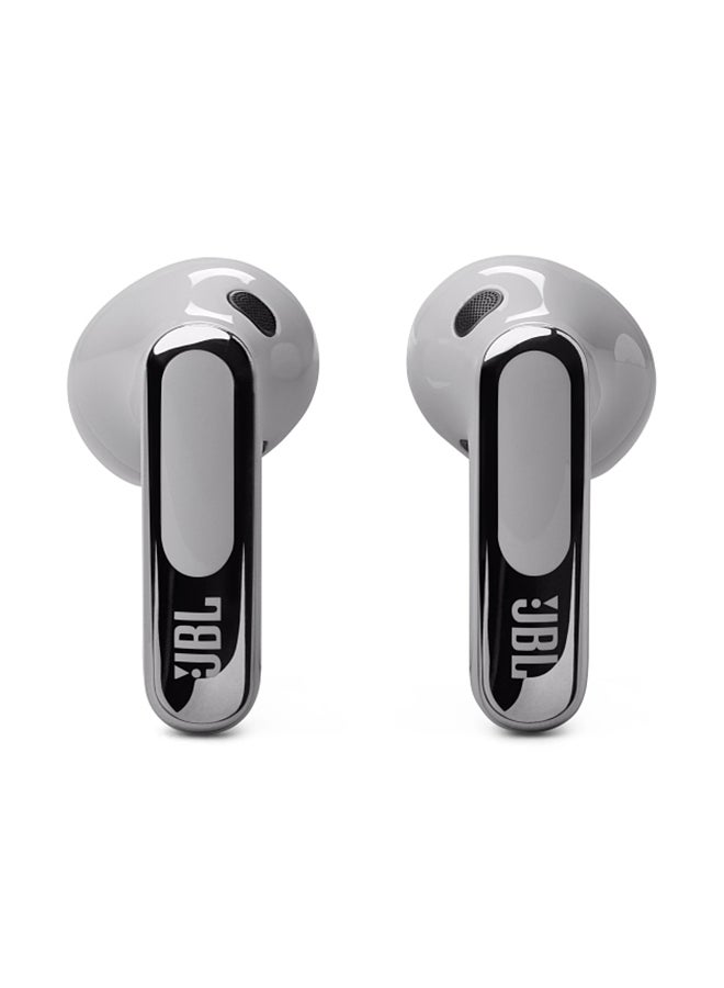 JBL - Live Flex 3 True Wireless Noise Cancelling Open-Stick Earbuds Silver - Image 1