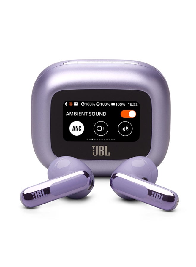 JBL Live Flex 3 True Wireless Noise Cancelling Open-Stick Earbuds Purple 