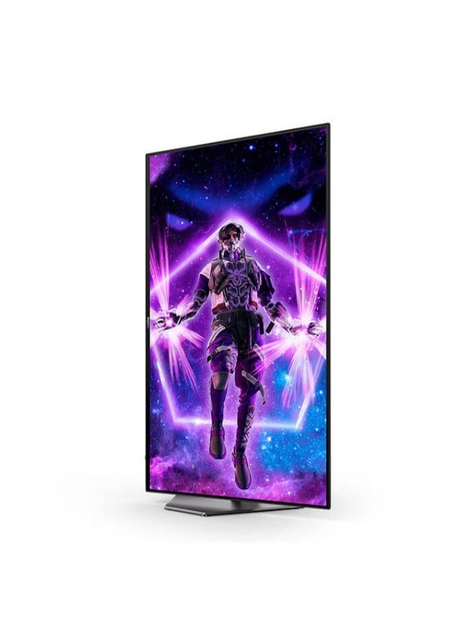 AG276QZD AGON Pro Gaming Monitor 27-inch 2K QHD 2560x1440, HDR10, OLED Panel Type, 240Hz Refresh Rate, 0.01ms Response Time, G-Sync Compatible, Light FX, Height Adjustable Stand Black & Grey