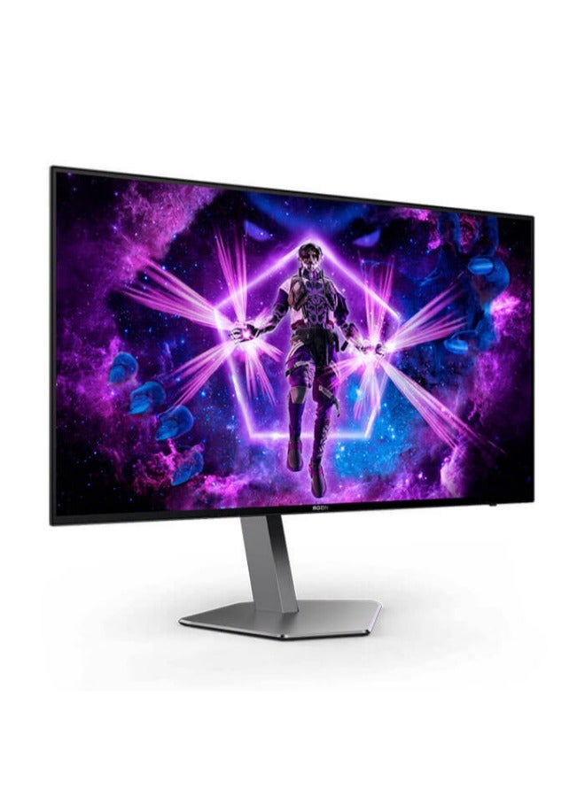 AG276QZD AGON Pro Gaming Monitor 27-inch 2K QHD 2560x1440, HDR10, OLED Panel Type, 240Hz Refresh Rate, 0.01ms Response Time, G-Sync Compatible, Light FX, Height Adjustable Stand Black & Grey