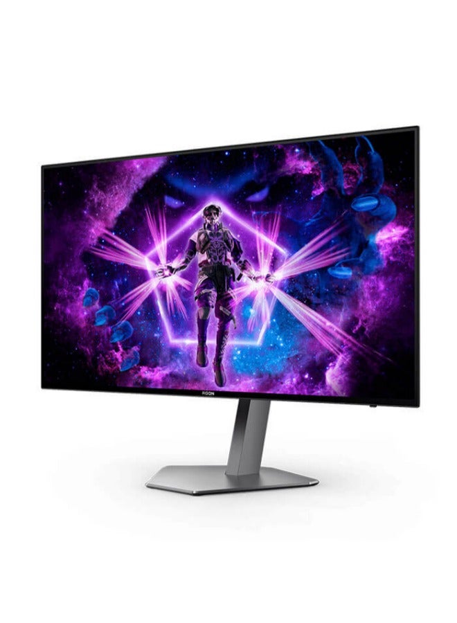 AG276QZD AGON Pro Gaming Monitor 27-inch 2K QHD 2560x1440, HDR10, OLED Panel Type, 240Hz Refresh Rate, 0.01ms Response Time, G-Sync Compatible, Light FX, Height Adjustable Stand Black & Grey