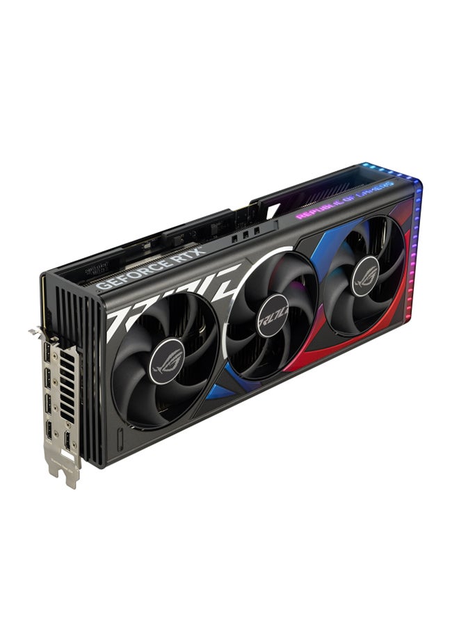 ASUS - ROG Strix GeForce RTX 4090 BTF OC Edition Graphics Card, 24GB GDDR6X 384-bit Memory, 2550 MHz Boost Clock, 16384 CUDA Cores, PCI Express 4.0, HDMI 2.1a, DisplayPort 1.4a | 90YV0JT1-M0NA00 Black - Image 1