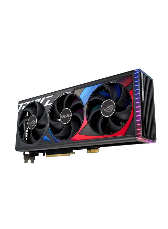 ASUS - ROG Strix GeForce RTX 4090 BTF OC Edition Graphics Card, 24GB GDDR6X 384-bit Memory, 2550 MHz Boost Clock, 16384 CUDA Cores, PCI Express 4.0, HDMI 2.1a, DisplayPort 1.4a | 90YV0JT1-M0NA00 Black - Image 1