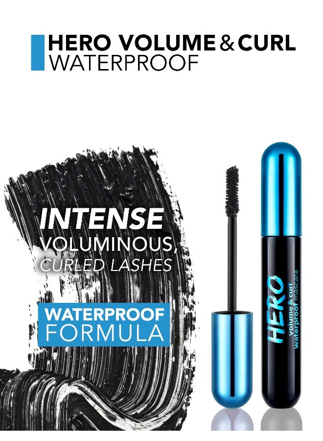 flormar Hero Volume Curl Waterproof Mascara – Brush Design, Clump-Free, Volume, Curling, Smudge-Resistant Black - Image 5