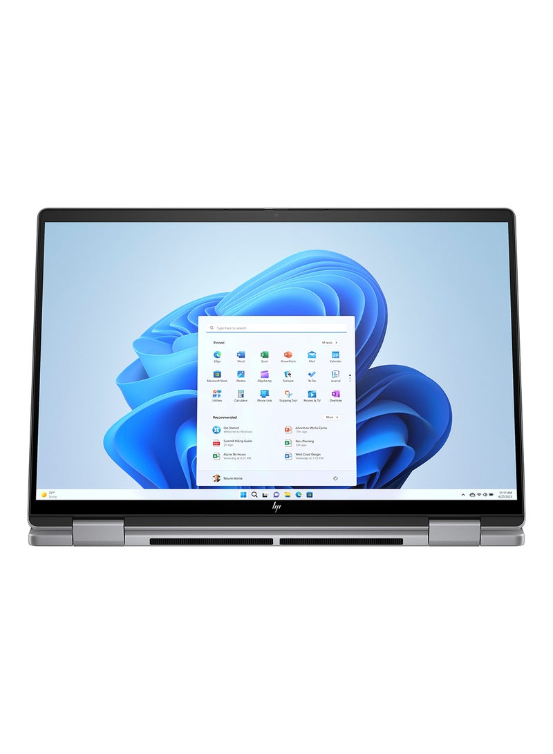 HP - Envy X360 14-fa0008ne 2-In-1 Laptop With 14.2-Inch Display, Ryzen 5-8640 Processor/16GB RAM/512GB SSD/AMD Readon Graphics/Windows 11 English/Arabic silver - Image 1