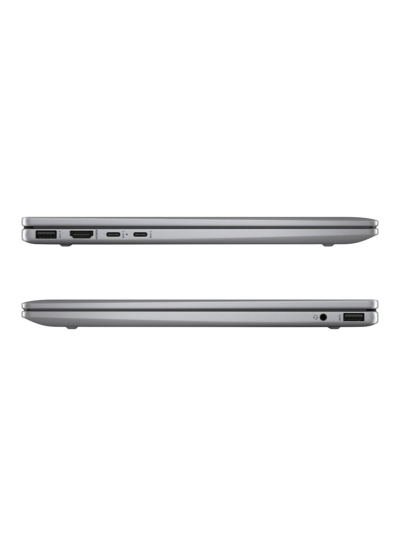 HP - Envy X360 14-fa0008ne 2-In-1 Laptop With 14.2-Inch Display, Ryzen 5-8640 Processor/16GB RAM/512GB SSD/AMD Readon Graphics/Windows 11 English/Arabic silver - Image 1