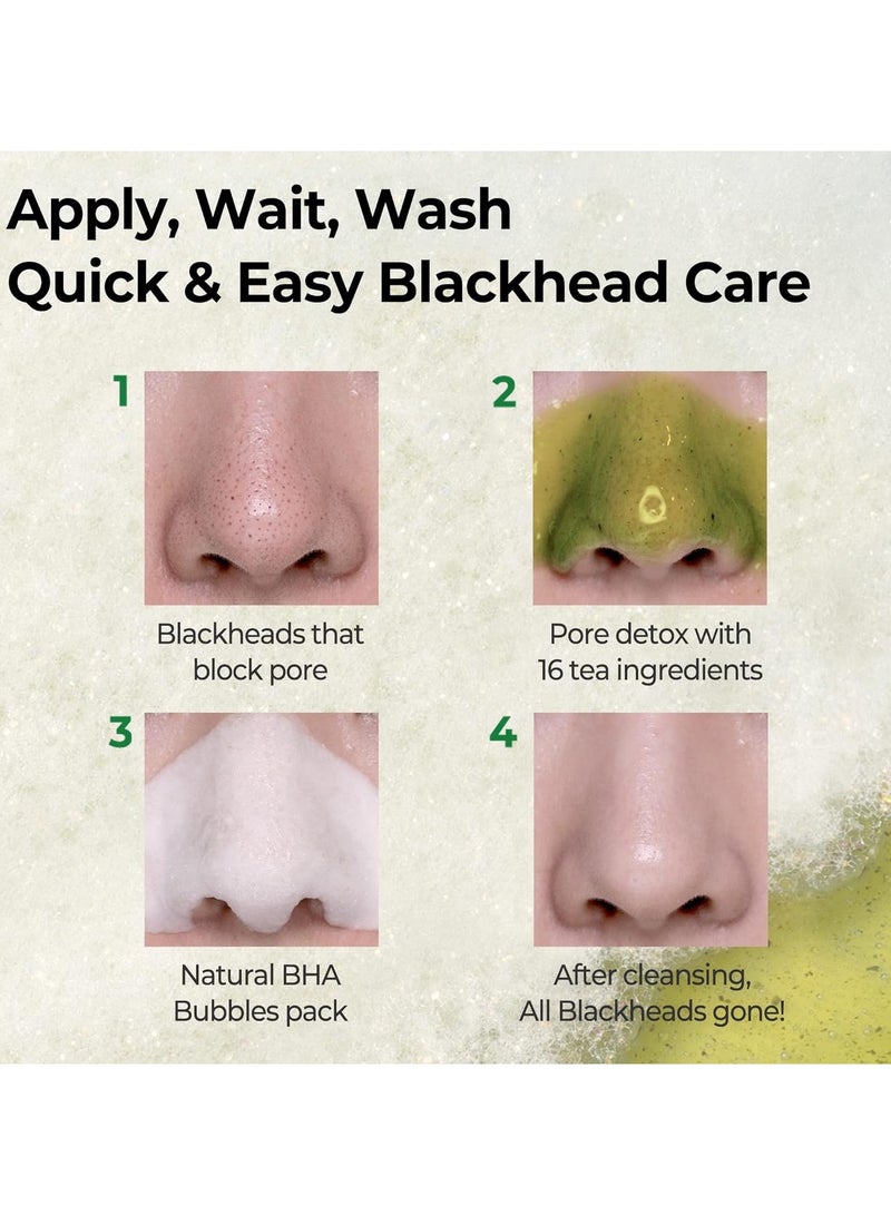 Some by Mi Bye Bye Blackhead 30 Days Miracle Green Tea Tox Bubble Cleanser 120grams  - Image 5