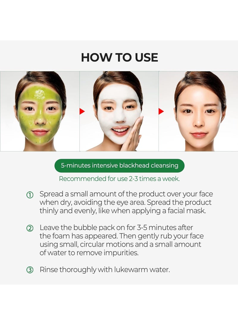 Some by Mi Bye Bye Blackhead 30 Days Miracle Green Tea Tox Bubble Cleanser 120grams  - Image 3