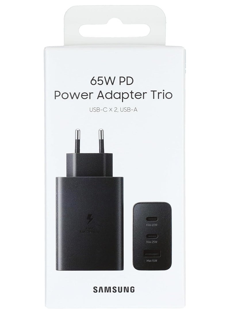 Samsung Trio 65W PD Travel Adapter 2 Pin Black  - Image 4