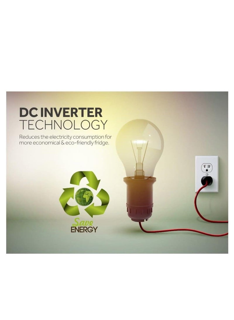 SHARP - Two Door (540L Gross/420L Net) Top Mount A++ Energy Class Inverter Compressor Refrigerator with Digital LED Display |Fresh Case, Inox SJ-HM540-HS3 Silver - Image 1