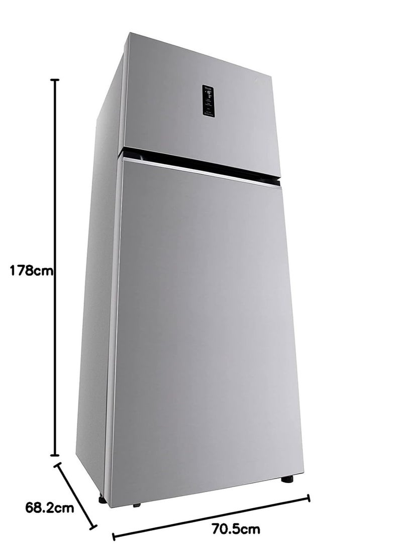 SHARP - Two Door (540L Gross/420L Net) Top Mount A++ Energy Class Inverter Compressor Refrigerator with Digital LED Display |Fresh Case, Inox SJ-HM540-HS3 Silver - Image 1