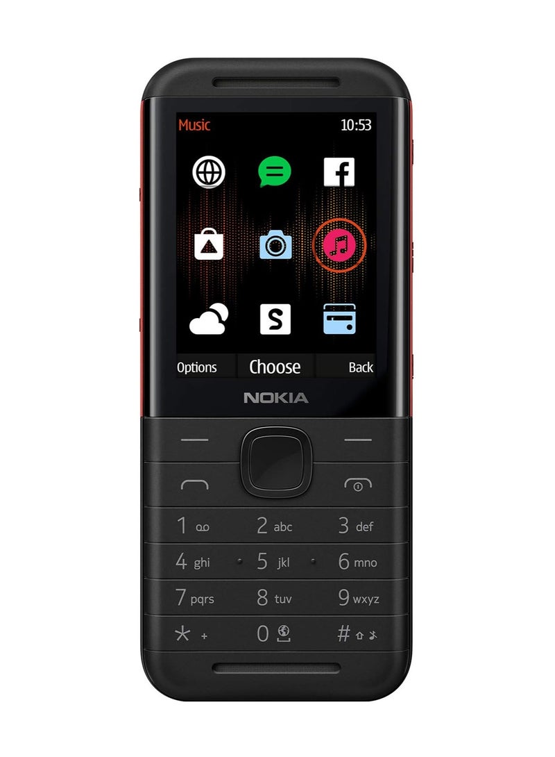NOKIA - Mobile 5310 SIM Black/Red - Image 1