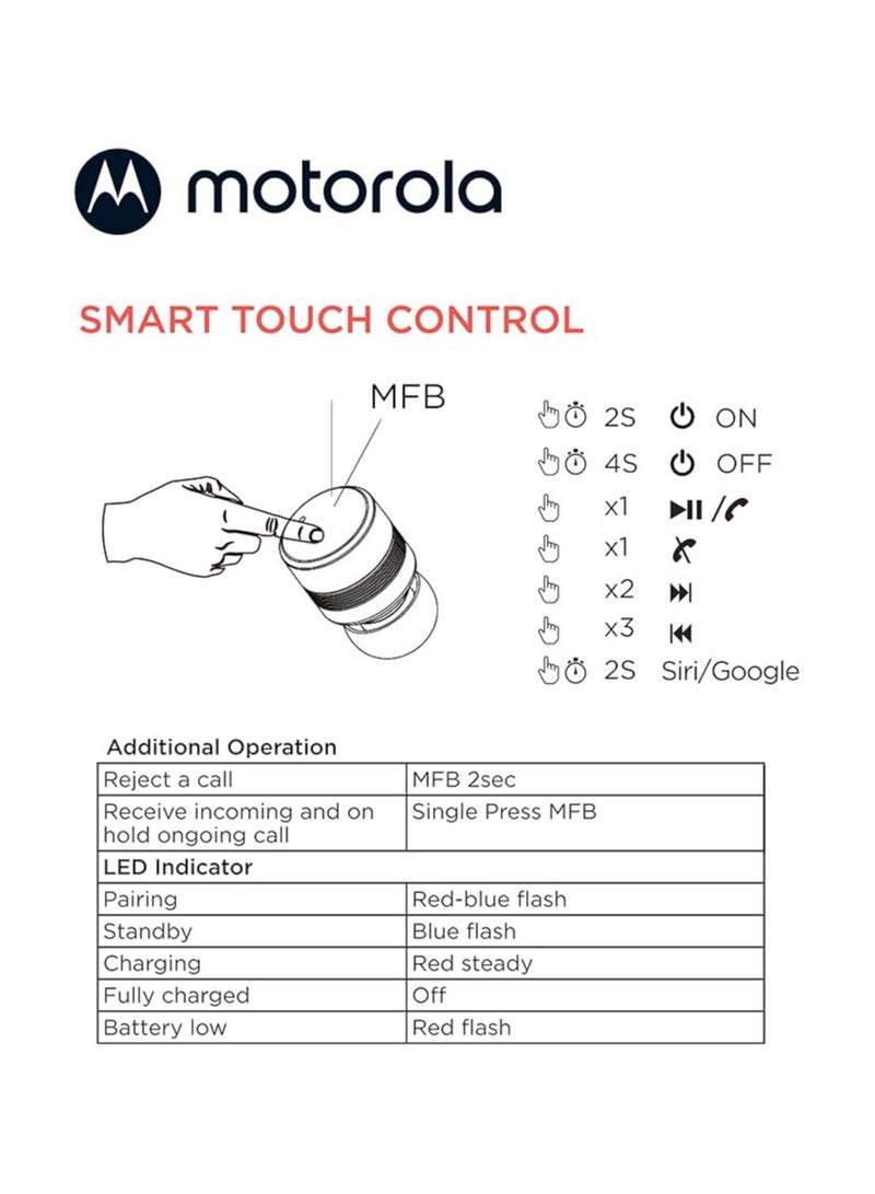 Motorola - Moto Buds 120 Black - Image 1