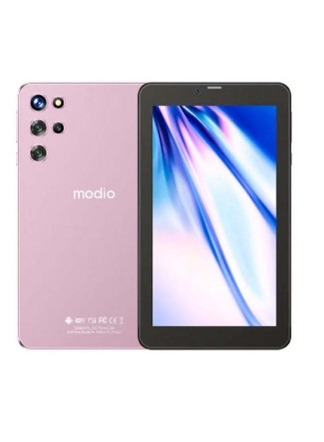 modio - M12 7 Inch HD IPS Display Dual SIM Support 6GB RAM 256GB 5G 2.0MP Front and 5.0MP Rear Cameras 4000mAH Battery Android Tablet - International Version(Pink) - Image 1