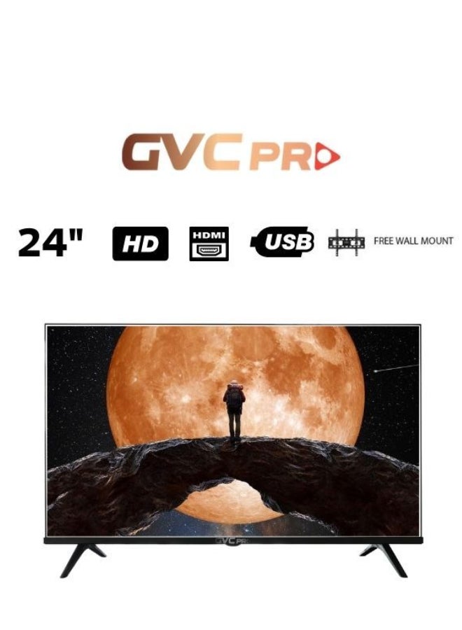 gvc pro 24 Inch LED HD Standard TV+ Wall Mount, HD Technology - GVC-24TAF5000 black  - Image 1