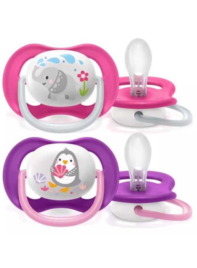 PHILIPS AVENT - Avent Pacifier Ortho decorated 6-18m 2PK - Image 1