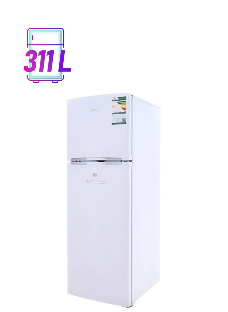 gvc pro Double Door Refrigerator 11 Feet 311L GVDS-500 White