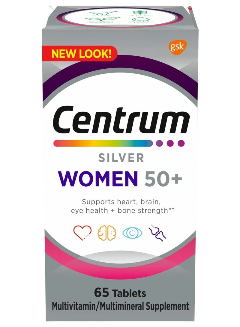 Centrum Multivitamin And Minerals Silver Woman 50+ 65 Tab - Image 1
