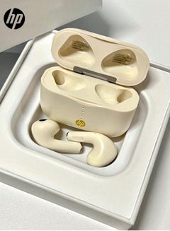 HP Wireless Headphones, Bt Earphones With Built-In Microphone, Provide Over 30 Hours Of Battery Life And Are Compatible With Android, Apple, And Other Types Of Mobile Devices Beige and Gold  - Image 2