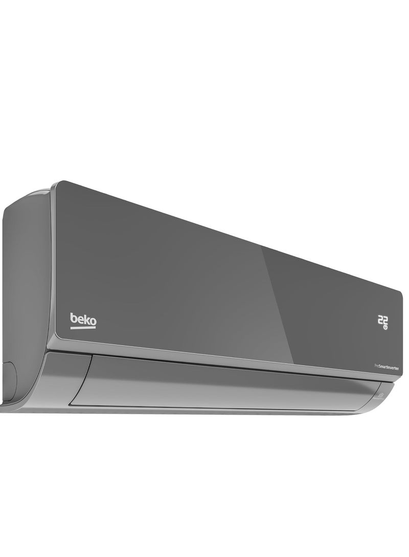 Beko - Split Air Conditioner (3 HP) Heating and Cooling Pro Smart Inverter ultra-fast cooling & Heating Wi-Fi 1200 m³/h BIHT245W0SX BIHT245W0SX Silver - Image 1