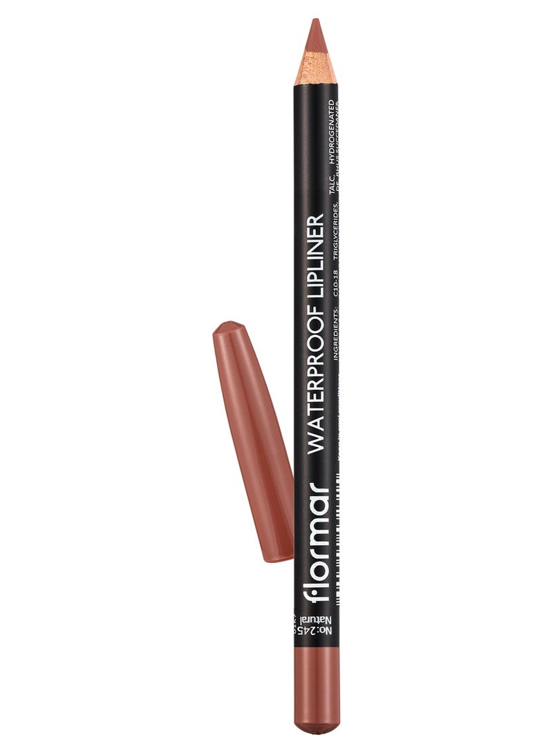 flormar Waterproof Lipliner Pencil - 245 Natural Nude - Image 1